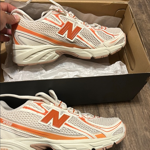 New Balance Women's Sneakers - White and Coral - Picture 2 of 7